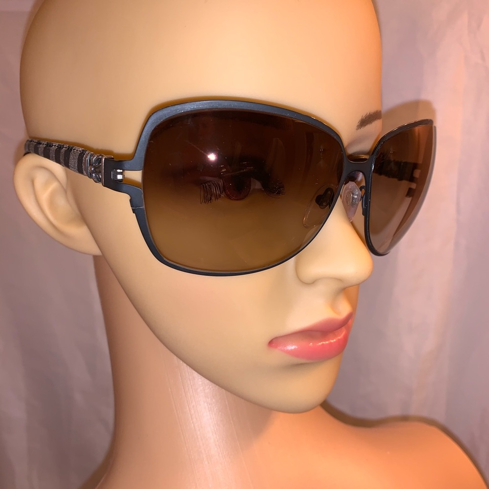 CHROME HEARTS Tang 1 leather wrapped SUNGLASSES